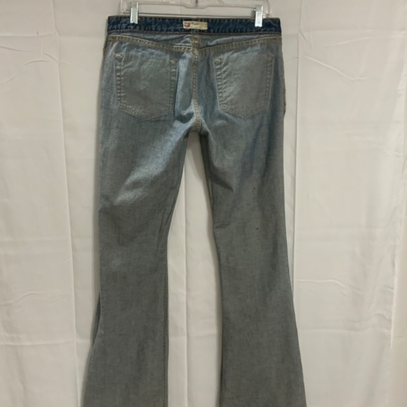 BKE Denim Star 20 Distressed Flare Jean Women's 31 x 33.5 Pre-owned Excellent - Picture 14 of 16